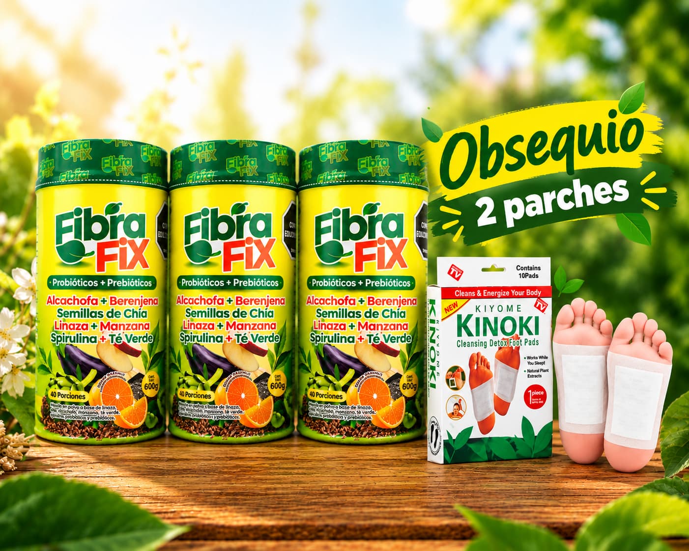 3 Tarros Fibra Fix